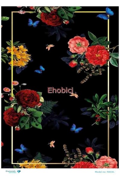 ehobici ورق ديكور نحاسي ماسي - FL-030