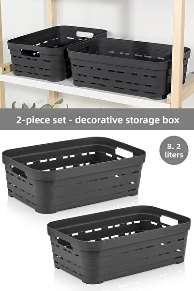 Meleni Home Διακοσμητικό κουτί αποθήκευσης πυραμίδας με 2 τρύπες - Οργανωτής ...