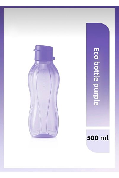 Plus زجاجة إيكو 500 مل - أرجواني / غطاء سهل الفتح لزجاجات الشرب والقوارير