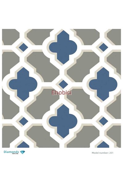 ehobici ورق ديكور نحاسي ماسي - 251 - 30x30