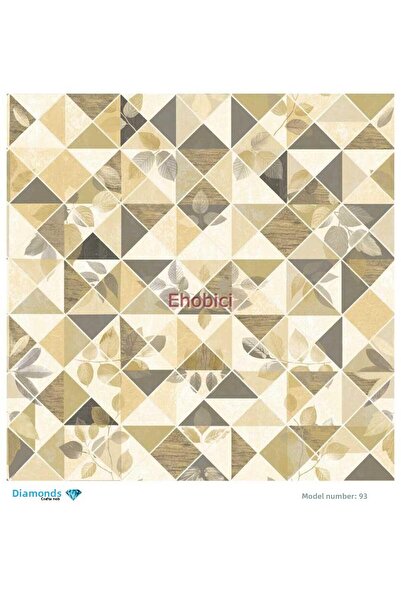 ehobici ورق ديكور نحاسي ماسي - 093 - 30x30