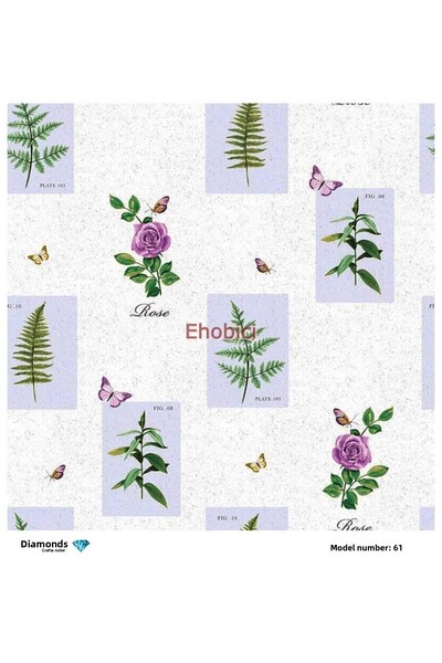 ehobici ورق ديكور نحاسي ماسي - 061 - 30x30