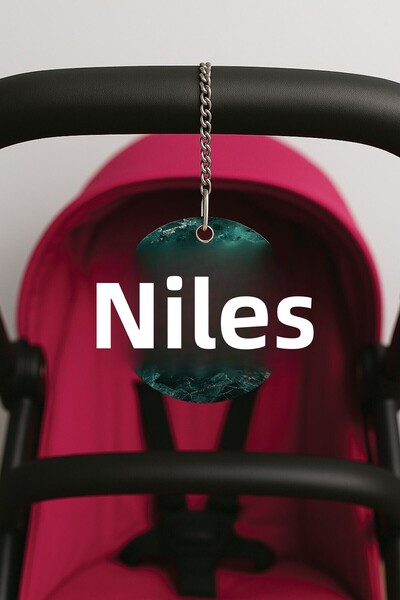 Cekuonline زخرفة مطبوعة على شكل حزام من البليكسي لعربة الأطفال - 10×10 سم كتابة الاسم 53