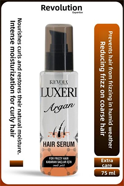 revola سيروم العناية بالشعر من لوكسيري للشعر المجعد 75 مل بالأرغان
