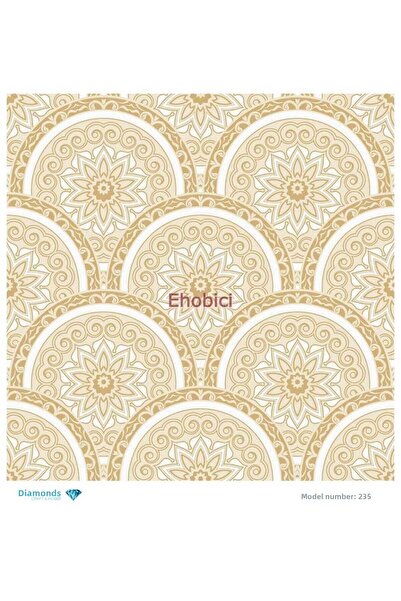 ehobici ورق ديكور نحاسي ماسي - 235 - 30x30
