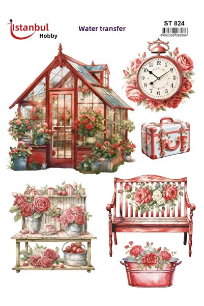 İstanbul Hobi ورق نقل مائي 25×35 سم ST-824