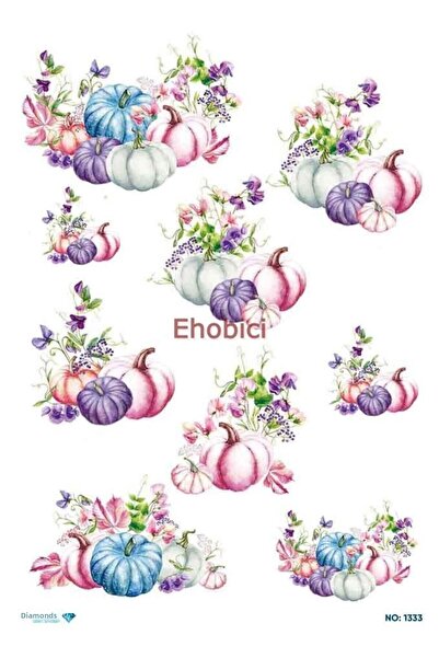 ehobici ورق ديكوباج نحاسي ماسي - 1333