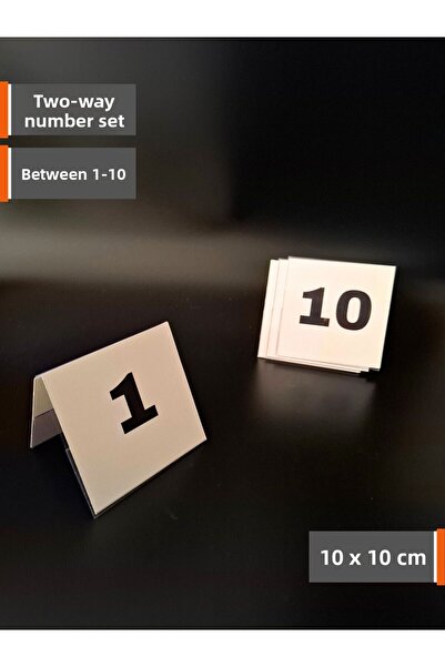 Şeffaf Etiket Αριθμητήρας PVC αμφίδρομος 1-10 Αριθμοί που συνδέονται με πόδια...