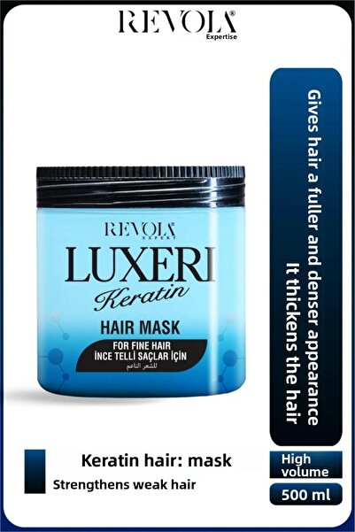 revola قناع الشعر الخالي من الأملاح من لوكسيري للشعر الرقيق 500 مل كيراتين