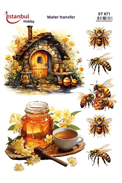 İstanbul Hobi ورق نقل مائي 25×35 سم ST-671