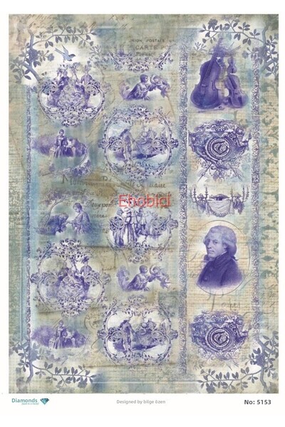 ehobici ورق ديكور من النحاس الماسي - 5153