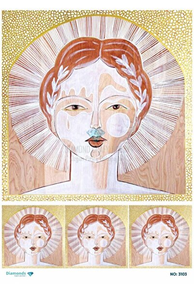 ehobici ورق ديكور نحاسي ماسي - 3103