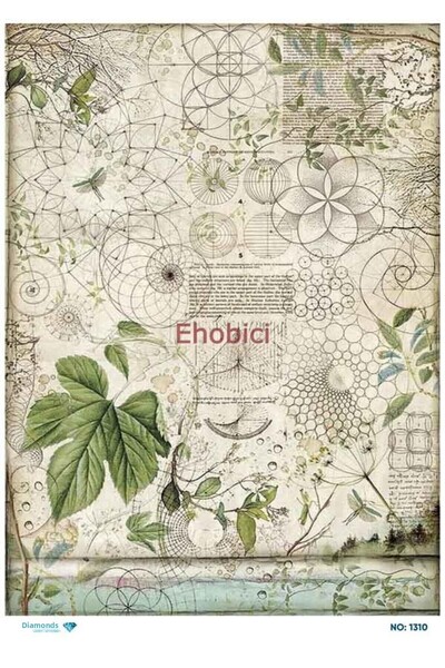 ehobici ورق ديكور نحاسي ماسي - 1310