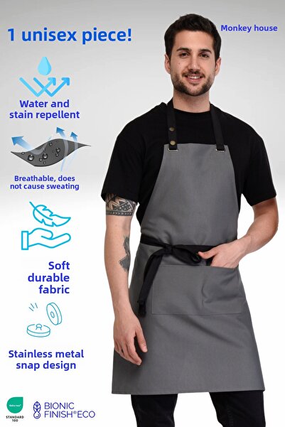 Monki Haus Water Repellent Stain Proof Cafe Barista Chef Cook Waiter Florist ...