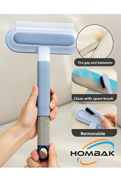 Hombak Perie de curățare a părului de pisică și câine 4 în 1 Perie multifuncț...