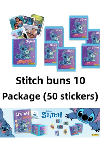 Next Plus ملصقات ستيتش ديزني المرخصة للألبومات الفنية، 10 حزم (50 ملصقًا)