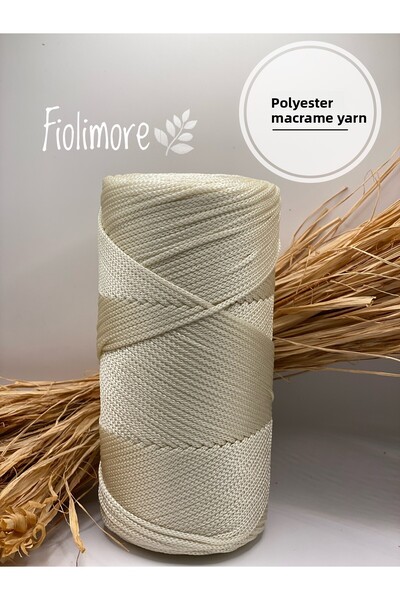 Fiolimore Snur de poliester macrame (200 grame-230 metri) Nr.: 4 Snur de gean...