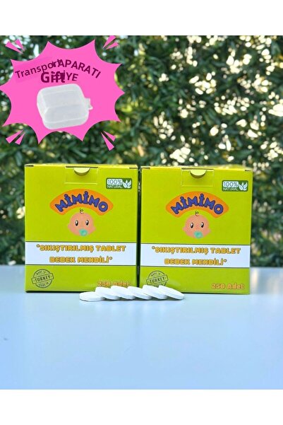 LİORİS مناديل أطفال مضغوطة طبيعية خالية من الكحول وغير معطرة 500 قطعة