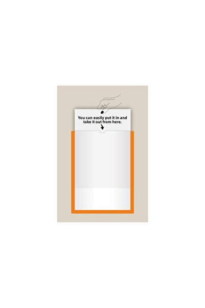 Yönline 2Pcs A4 Orange Document Certificate Frame Self-Adhesive Easy to Replace Foil