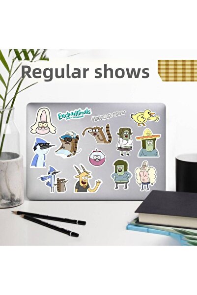 Hediyeni Al مجموعة ملصقات Regular Show Series 1 |   مفكرة لابتوب، دفتر ملاحظا...