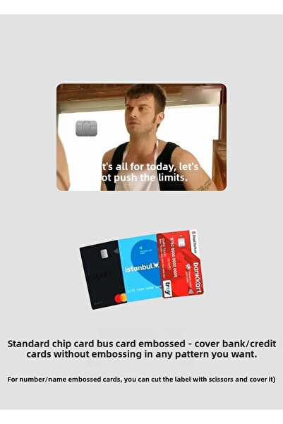 Hediyeni Al لا نجبر على الحدود - تصميم ملصق لبطاقات الائتمان والنقاط والحافلات