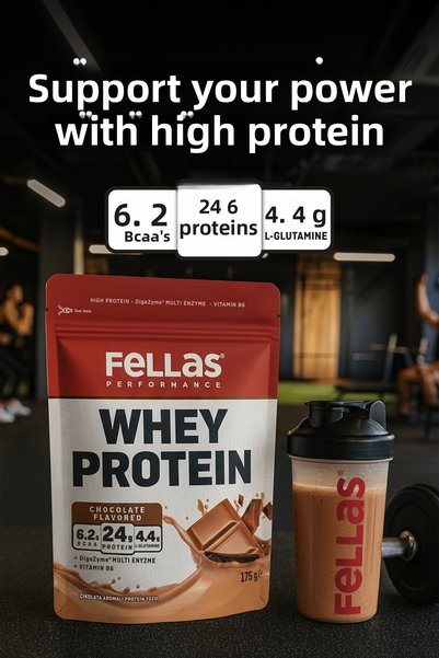 Fellas Whey Protein Powder | 24 g Protein 5 Servings | Chocolate Flavored (175 g)