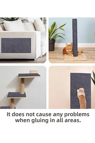 BEYLİNİ Cat Scratching Carpet Adhesive Applicable to Any Surface Cuttable Furniture Protective Mat (40X50)