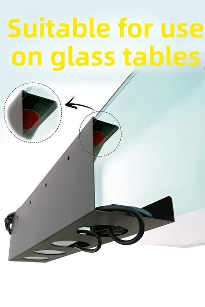 VENON Cable Rack Suitable for Black Desks under Desk Cable Management Tray under Desk Cable Organizer