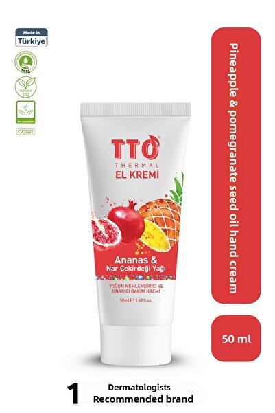 TTO Thermal Hand Cream 50 ml – Intensive Moisturizing Care with Pineapple & P...