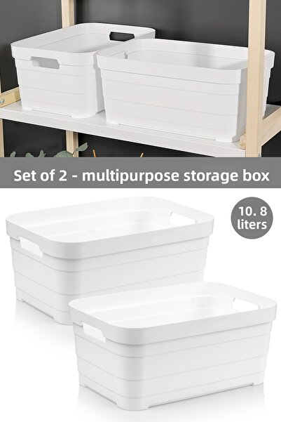 Meleni Home 2 cutii decorative de depozitare piramidă - cutie organizatoare p...