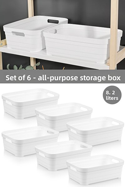 Meleni Home 6 bucăți cutie de depozitare piramidală decorativă - organizator ...