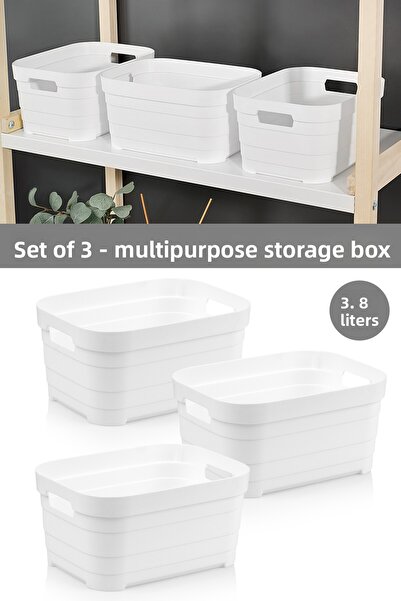 Meleni Home 3 τεμάχια διακοσμητικό κουτί αποθήκευσης πυραμίδας - Οργανωτής εσ...