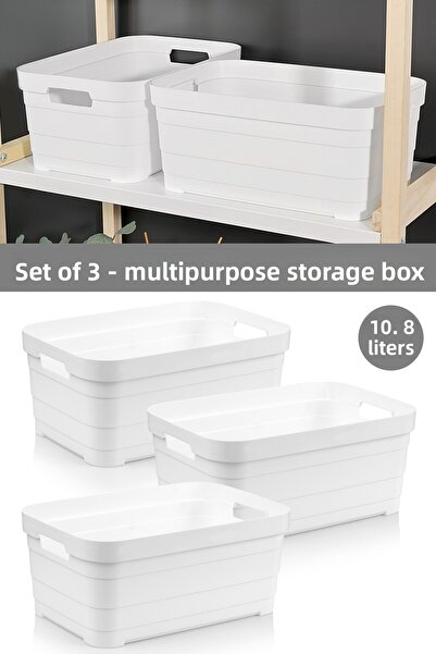 Meleni Home 3 قطع صندوق تخزين على شكل هرم للديكور - صندوق تنظيم داخل الخزانة ...