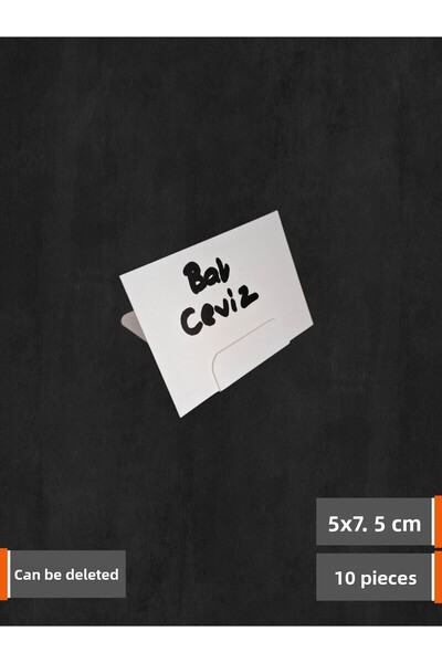 Şeffaf Etiket Set de 10 autocolante și suporturi pentru etichete pentru tablă...