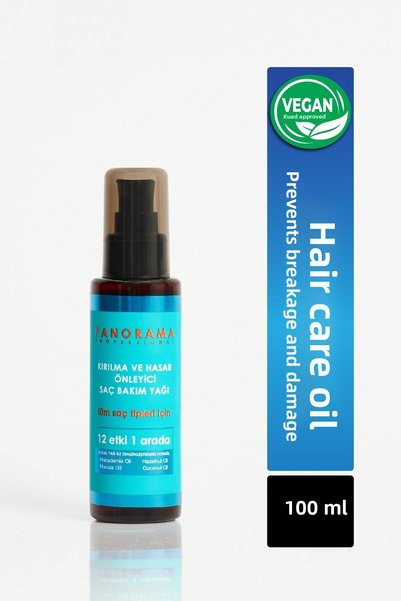 PANORAMA PROFESSIONAL Anti Damage Hair Oil 100ml Macademia, Coconut, Marula, Macademia Complex Oil for Dry Hair