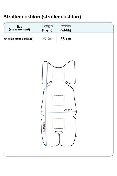 Atelier Babbi 100% Cotton Stroller Cushion - Funfair