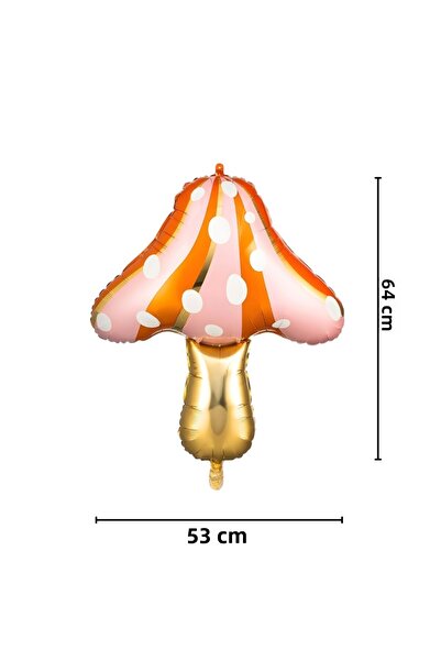 Le Mabelle Orange Mushroom Figure Party Balloon
