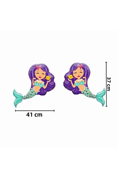 Le Mabelle Lila Double Mermaid Figure Party Balloon