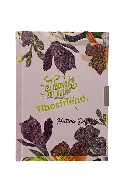 TREND16 دفتر تذكاري منقوش مع قفل ومفتاح