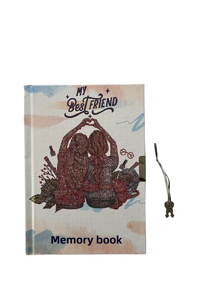 TREND16 Patterned Lockable Keepsake Notebook with Key