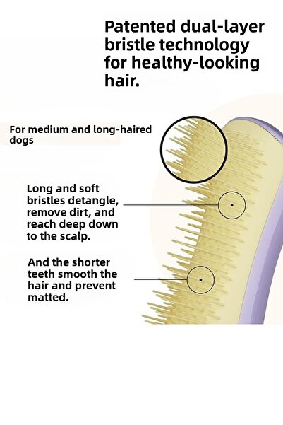 Tangle Teezer Pet teezer small detangling - lilac / yellow - 5060630041717