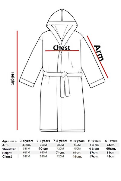 VAROL Bamboo Embroidered Children's Bathrobe - M.Craft