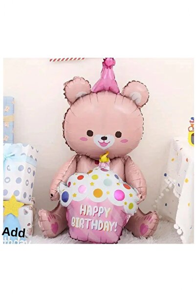 BİDOLUMUTLULUK Pink Blue Sitting Bear Party Celebration Entertainment