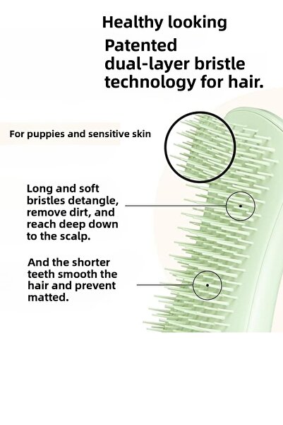 Tangle Teezer Pet Teezer-Puppy Brush-Green/Green