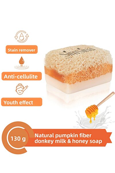 Simsina صابون عسل الحمار بخلاصة اليقطين الطبيعي – مجدد ومرطب للبشرة 130 جرام