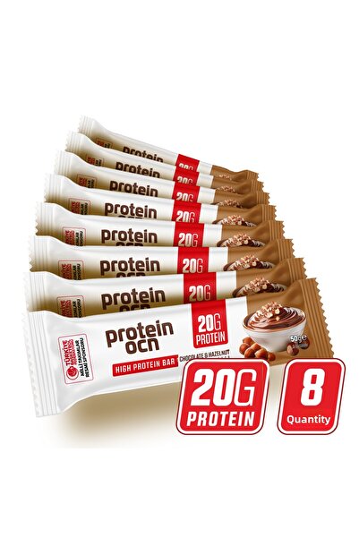 Proteinocean Protein Bar - Chocolate & Hazelnut - 50g X 8 Pieces
