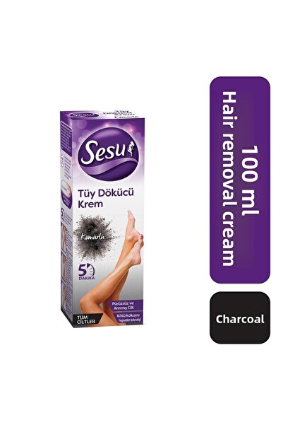 Sesu Charcoal Hair Removal Cream 100 ml