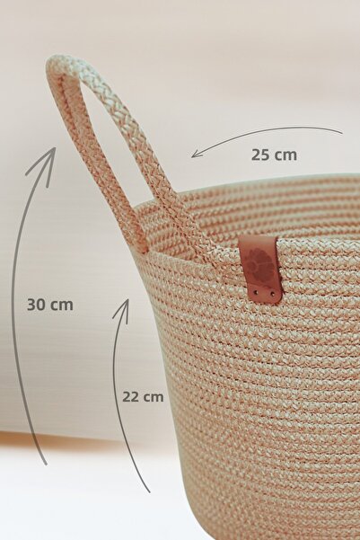 Salvia Dione Multi-Purpose Jute Wicker Basket Bathroom Kitchen Cabinet Organizer Onion Holder Flower Pot Laundry Toy Basket