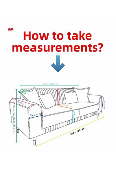 EJMEL Jakar Thick Fabric Sofa Cover Sofa Bed Cover Sofa Slipcover 3-Seater Stretchable Elastic Akalite