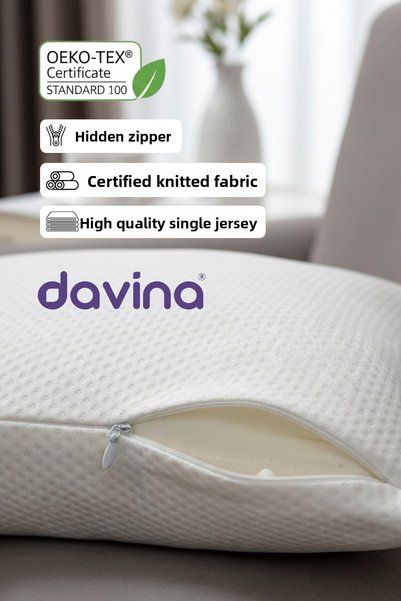 Davina Smart Comfort Visco Pillow Orthopedic 100% Visco Ergonomic Pillow Roll Pack Pillow